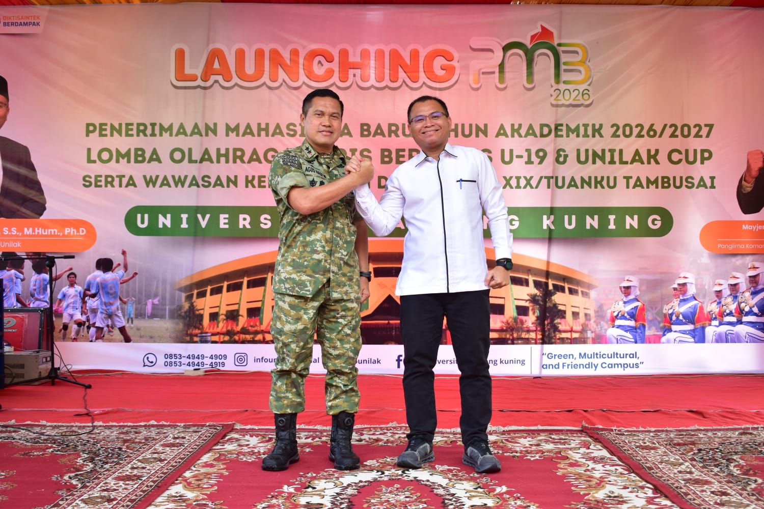 Pangdam Tuanku Tambusai Mayjen TNI  Dr Agus Hadi Waluyo Apresiasi Kampus Unilak