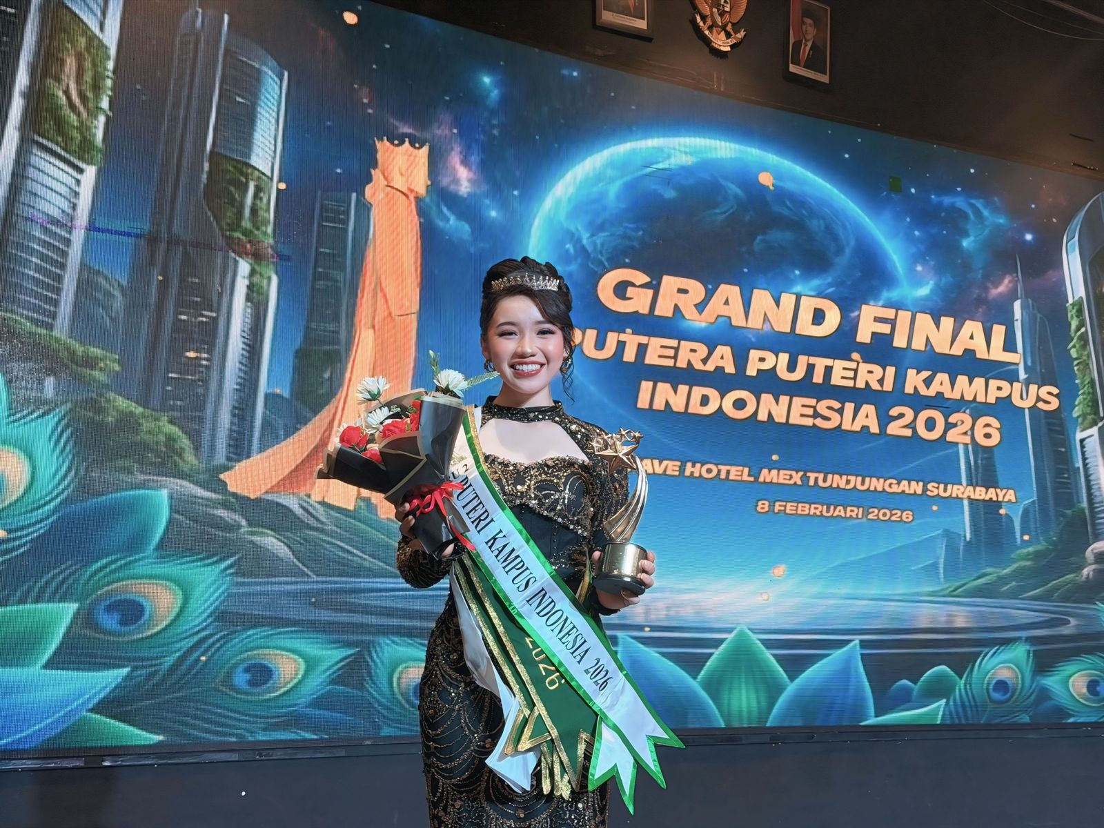 Hebat, Mahasiswi Fakultas Hukum Unilak Raih Runer Putri Kampus Indonesia 2026