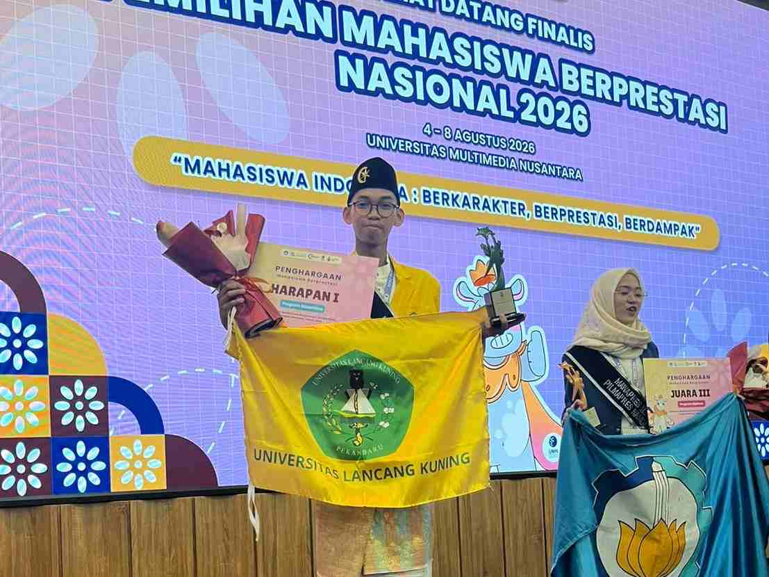 Mahasiswa Riau Raih Juara Harapan I Tingkat Nasional, Habibi Ramadhan Harumkan Nama Universitas Lancang Kuning