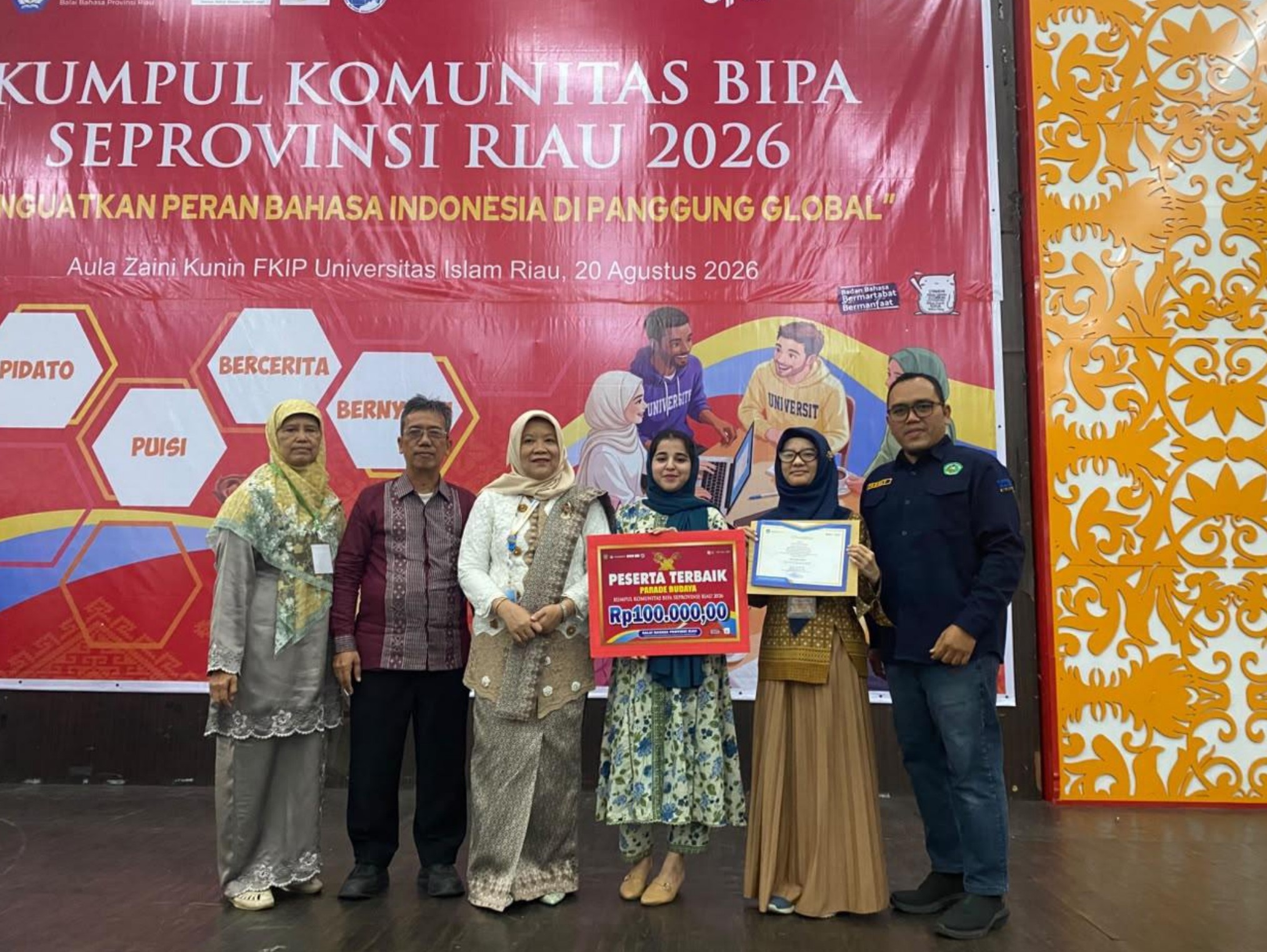 Penguatan Internasionalisasi Bahasa Indonesia, Balai Bahasa Unilak Hadiri Kumpul Komunitas BIPA Se-Riau 2026