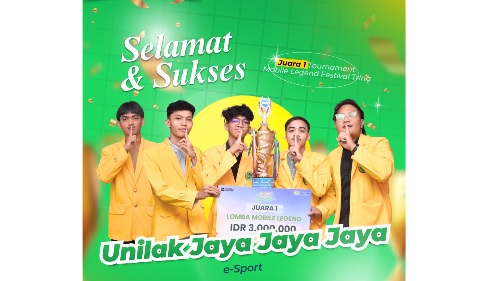 Juara 1,Tim E-Sport Unilak Gondol Rp 3 Juta di Festival Tring Pegadaian Pekanbaru Kalahkan PCR  
