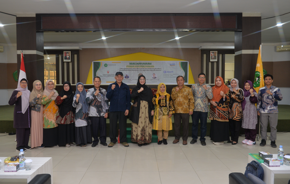 Berikan Wawasan Mendalam terkait Produktivitas Pangan dan Hortikultura, Fakultas Pertanian Unilak Gelar Kuliah Umum