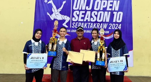 Bikin Bangga Riau, Mahasiswa Unilak Juara di UNJ Cabor Sepak Takraw di Jakarta