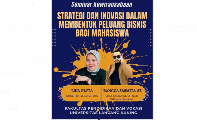 Sejalan Dengan Program Pemerintah, Fadiksi Unilak Dorong Lahirnya Pengusaha Muda di Kalangan Mahasiswa 