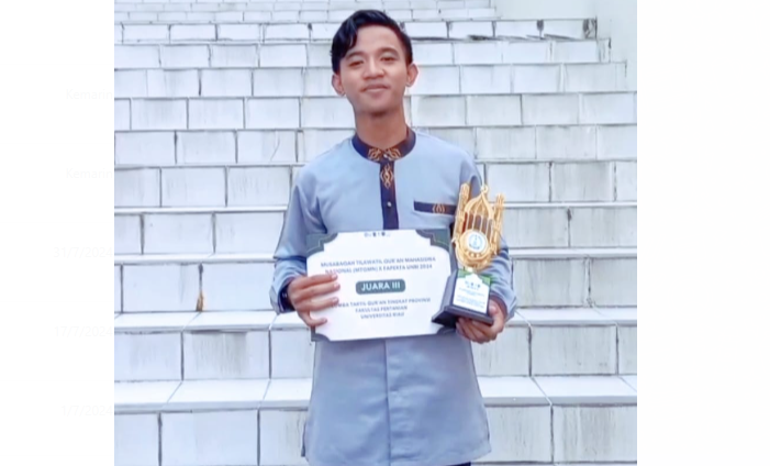 Mahasiswa Fasilkom Unilak Raih Juara 3 MTQMN Tingkat Nasional Yang Diadakan UNRI
