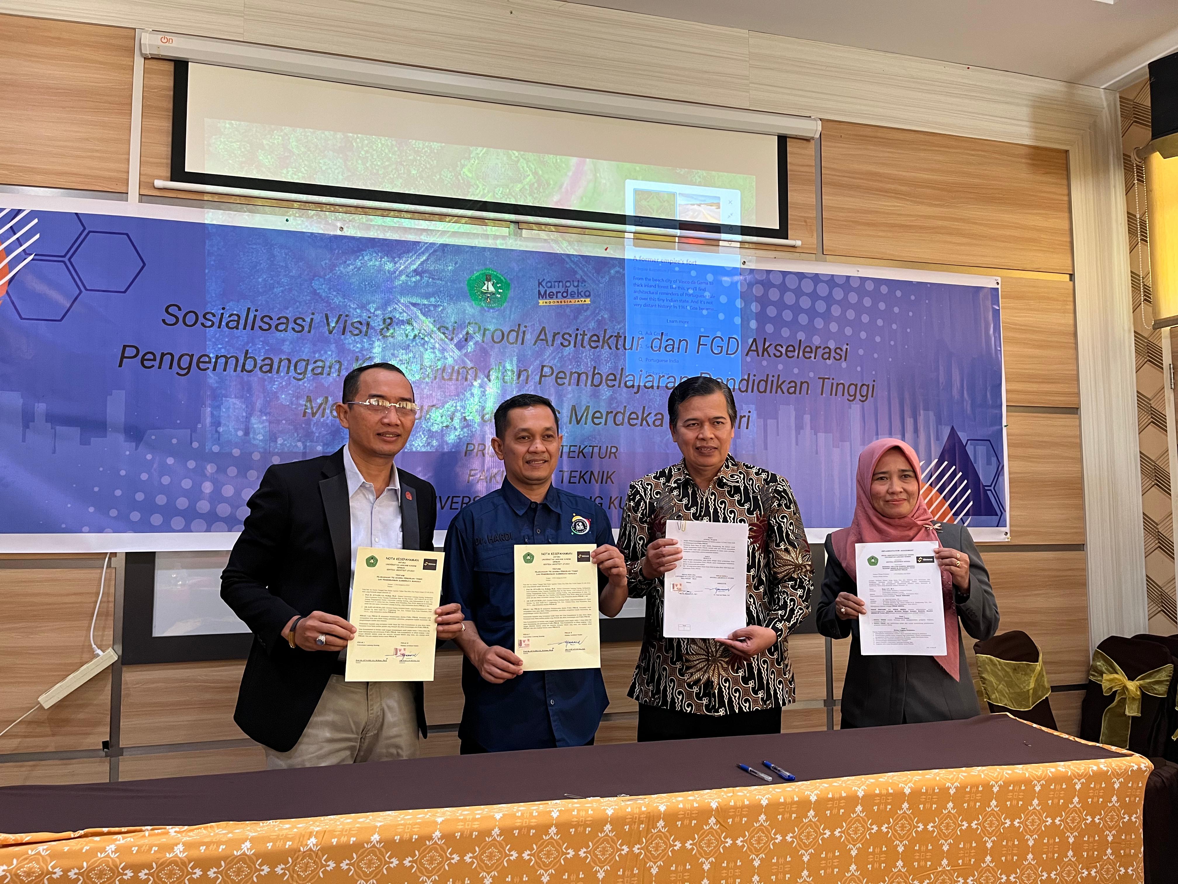 Siapkan SDM yang Sesuai dengan Kebutuhan Industri dan Usaha, Prodi Arsitektur Unilak Gelar FGD Akselerasi Kurikulum