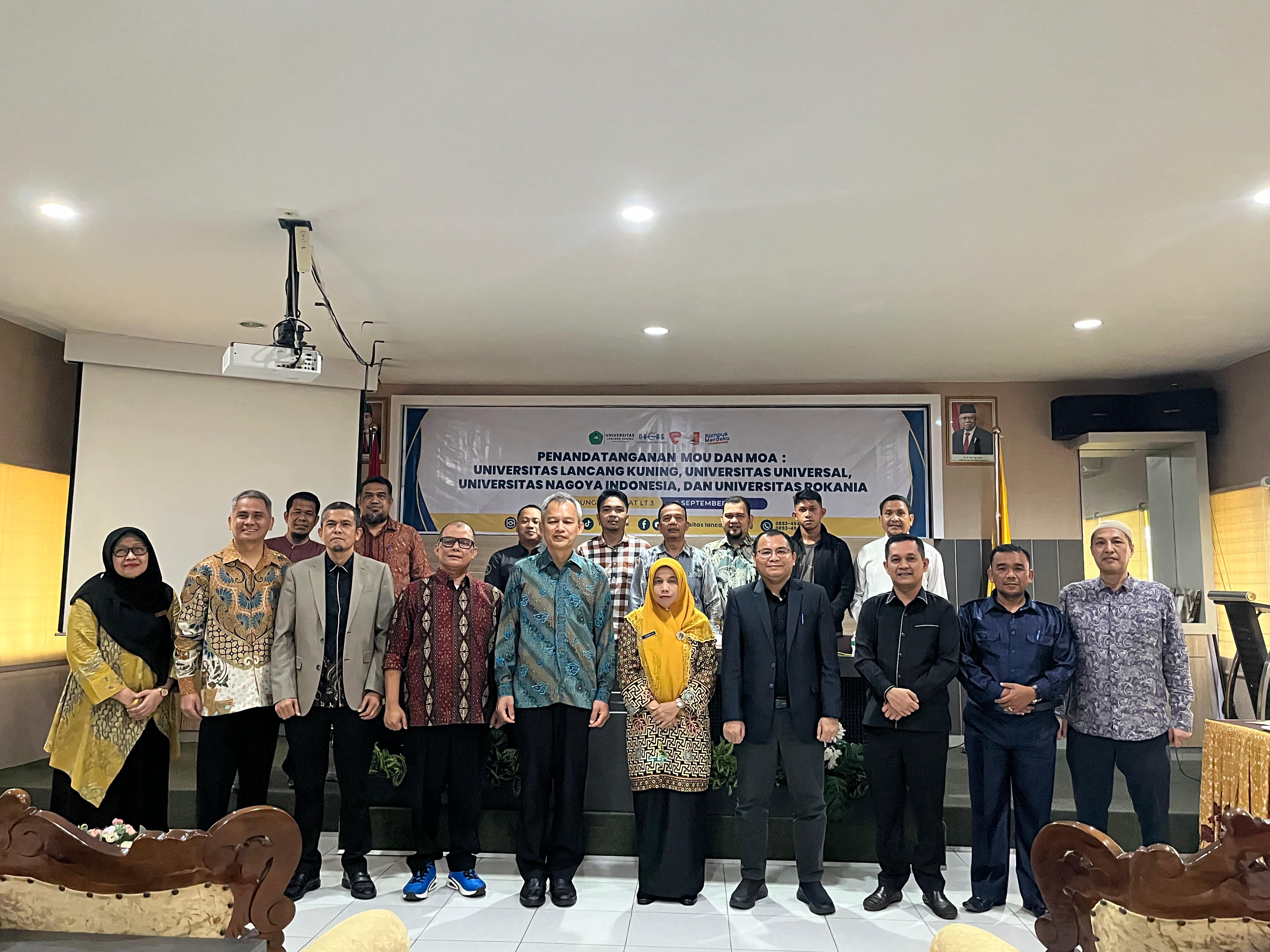 Lakukan Penandatangan MoU dan MoA, Unilak Jalin Kerja Sama dengan Universitas Universal dan Universitas Rokania