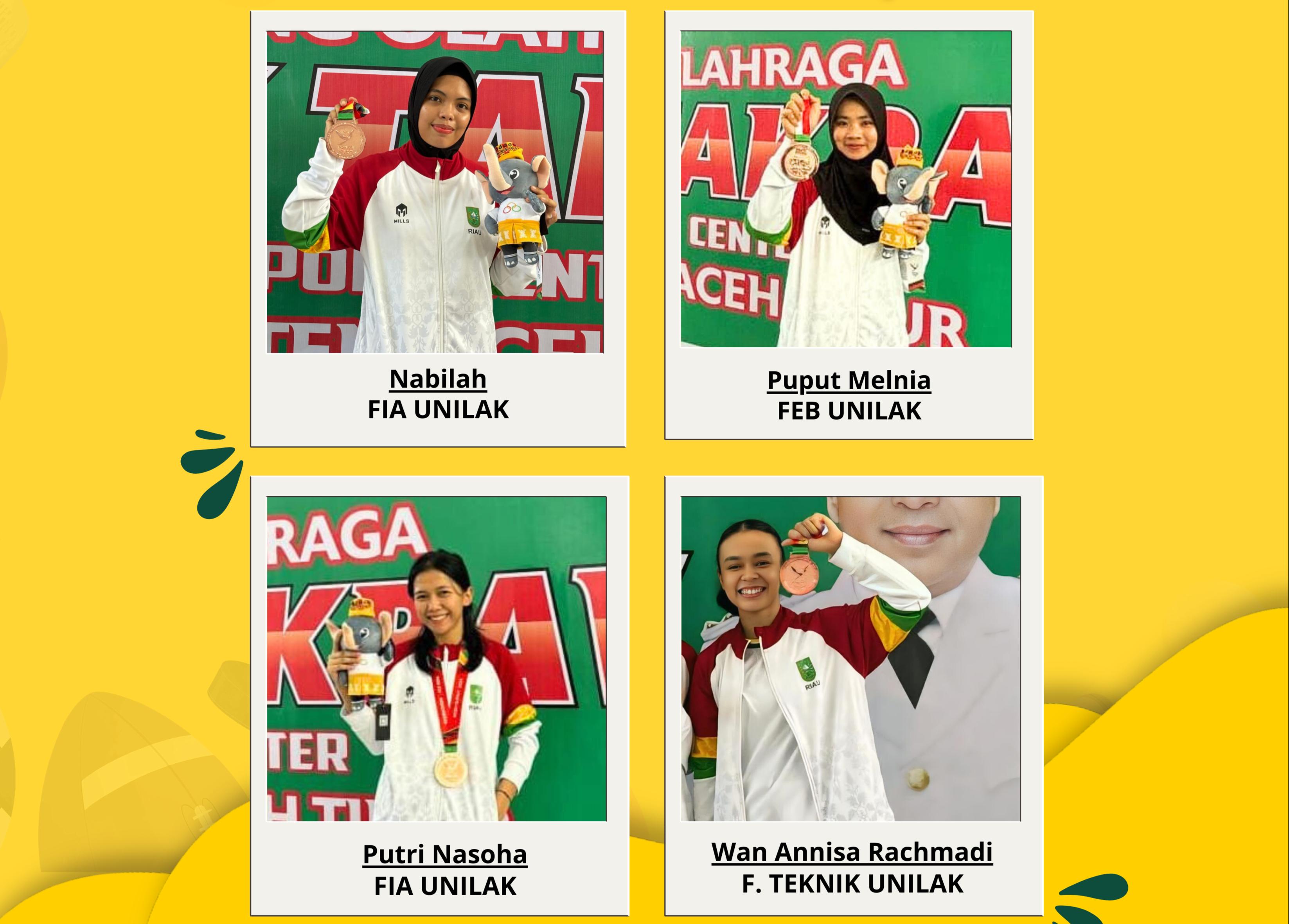 Membanggakan! Empat Mahasiswa Unilak Raih Medali Perunggu di Cabor Sepak Takraw PON Aceh-Sumut 2024
