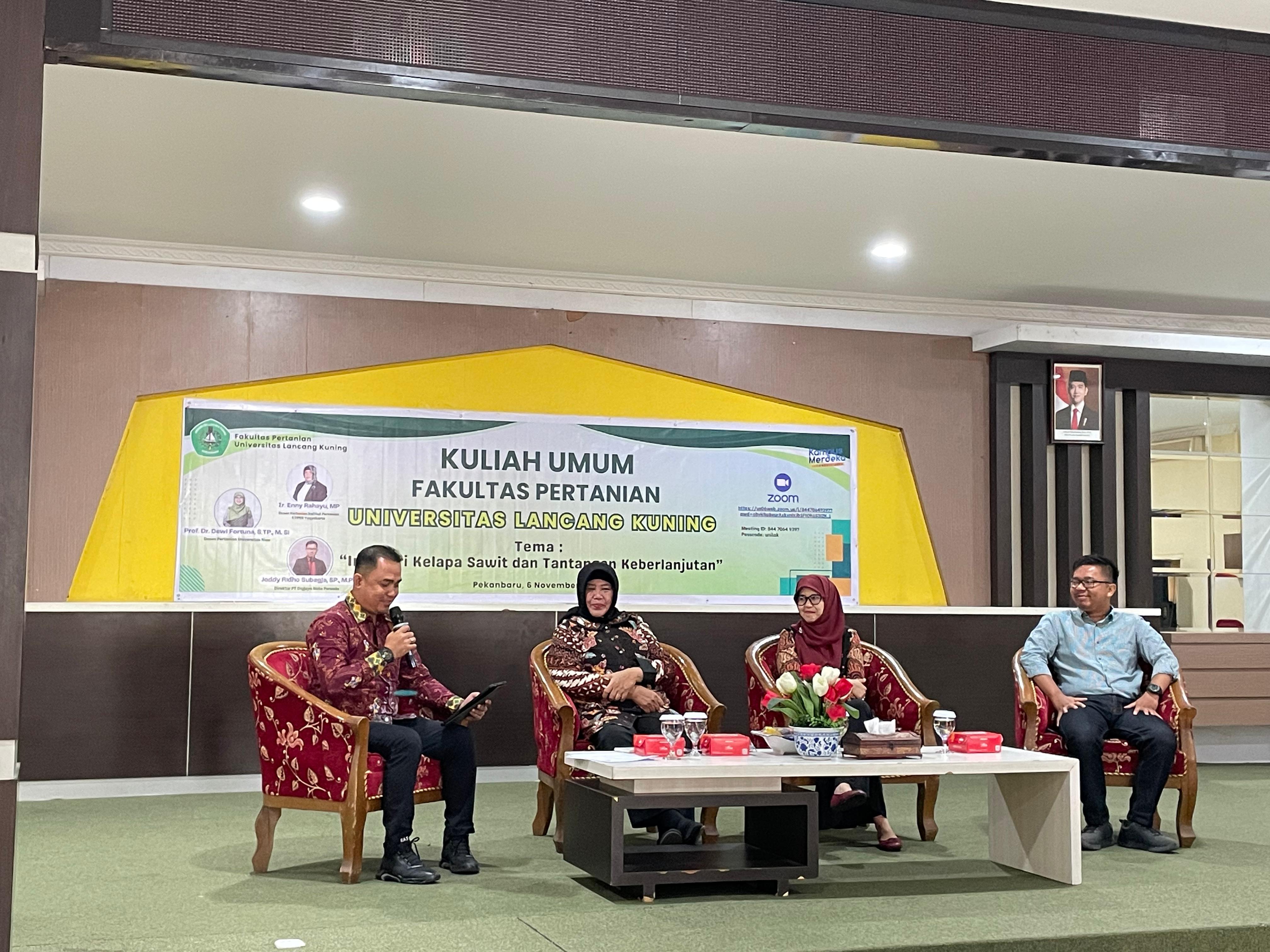 Faperta Unilak Gelar Kuliah Umum Bertajuk Industri Kelapa Sawit dan Tantangan Keberlanjutan