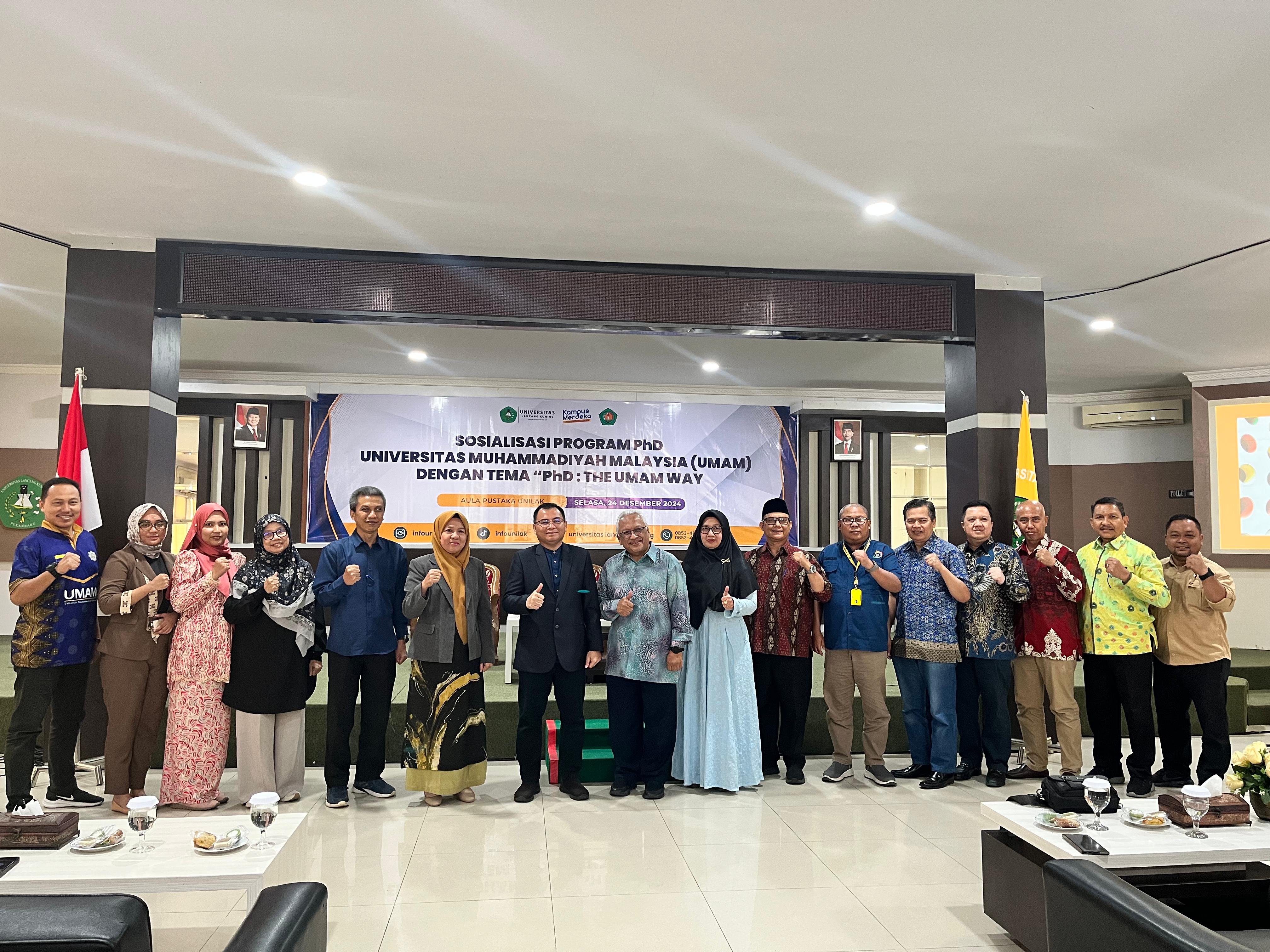 UMAM Sosialisasikan Program PhD untuk Dosen-dosen di Unilak