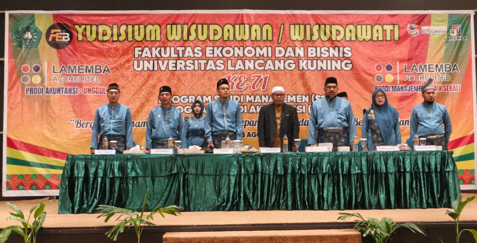 FEB Unilak Yudisium ke 71, Diikuti 286 Sarjana