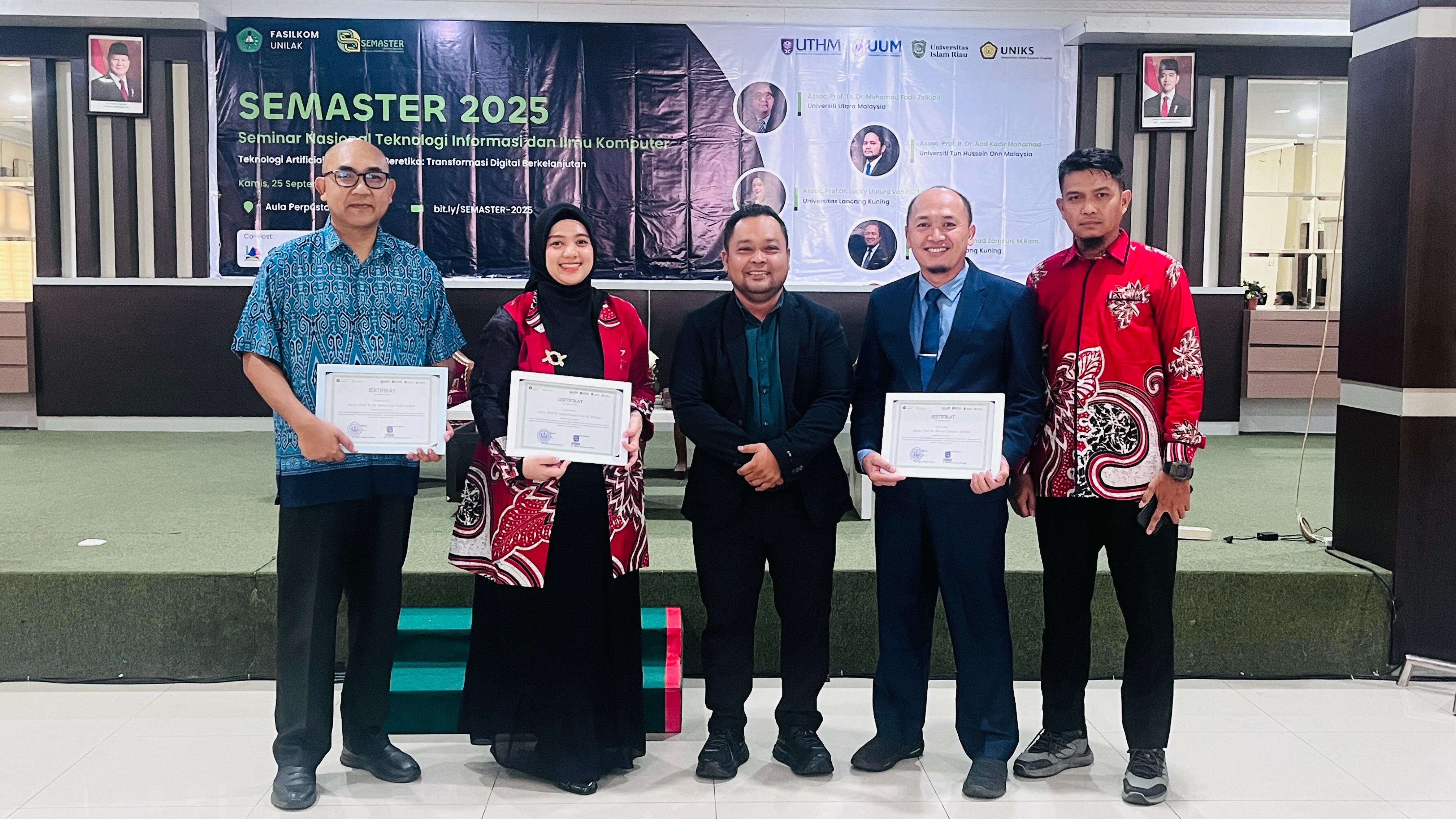 Fasilkom Unilak Gelar Semaster 2025, Ini Pesan Wakil Rektor II Unilak
