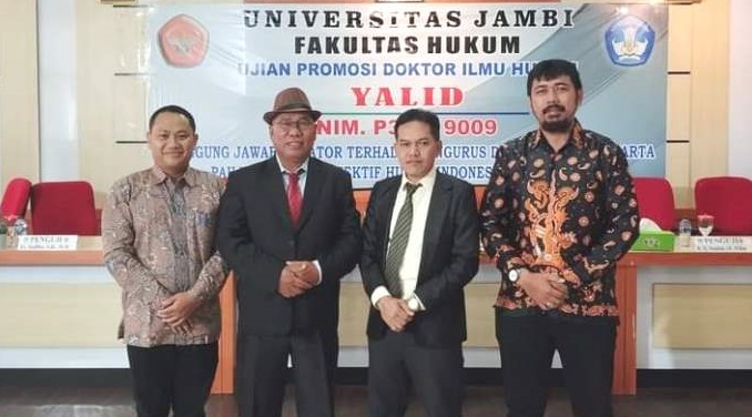Dosen Fakultas Hukum Unilak Pekanbaru Tuntaskan Gelar Doktor di UNJA