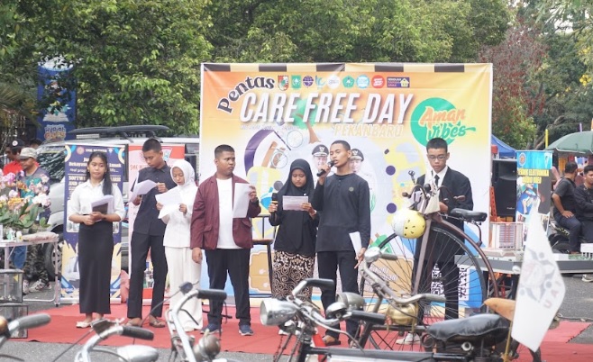 Unilak Meriahkan Pentas Car Free Day, Dekatkan Pendidikan Tinggi kepada Masyarakat