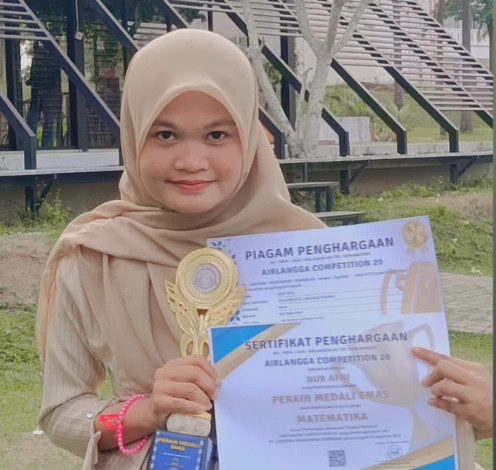 Nur Afni Mahasiswa Sistem Informasi Fasilkom Unilak Raih Medali Emas Matematika Tingkat Nasional